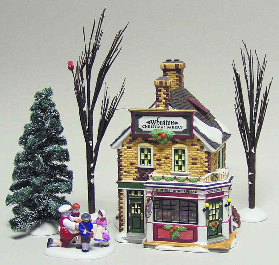 New England Village Wheaton Christmas Bakery - No Box by Department 56-1