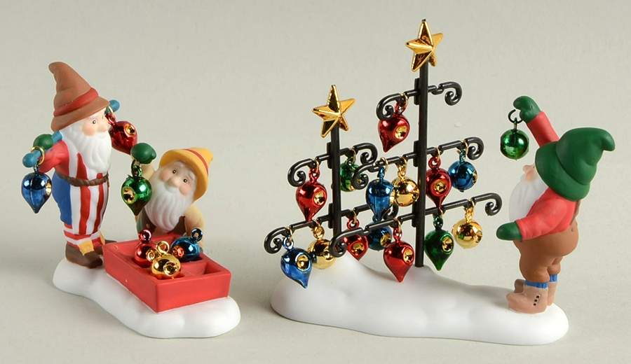 North Pole Village Don't Break Ornaments-Set Of 2 - Boxed by Department 56-1