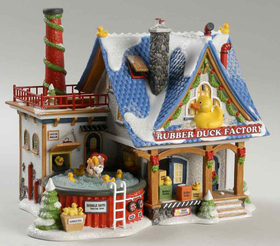North Pole Village Rubber Duck Factory - No Box by Department 56-1