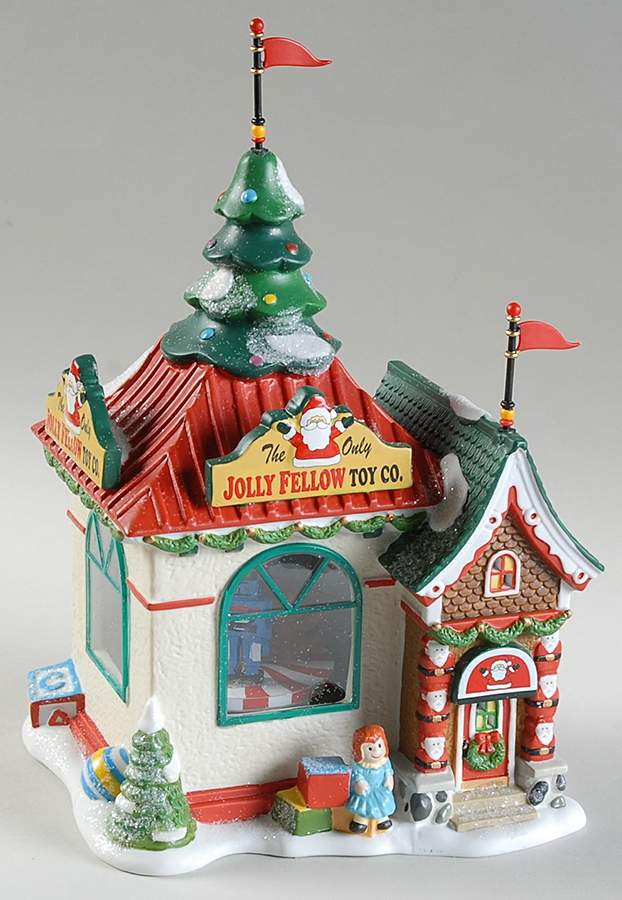 North Pole Village Jolly Fellow Toy Company - No Box by Department 56-1
