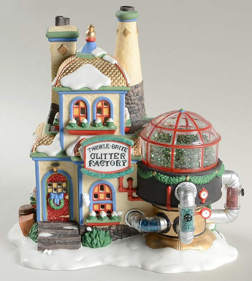 North Pole Village Twinkle Brite Glitter Factory - No Box by Department 56-1