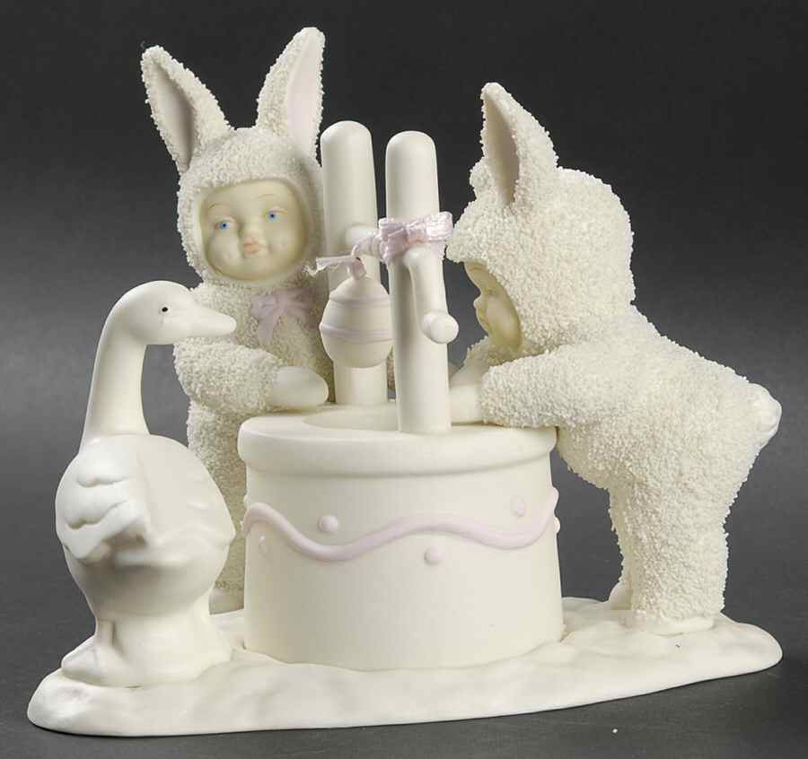Snowbunnies Wishing You A Happy Easter-Wishing Well - No Box by Department 56-1
