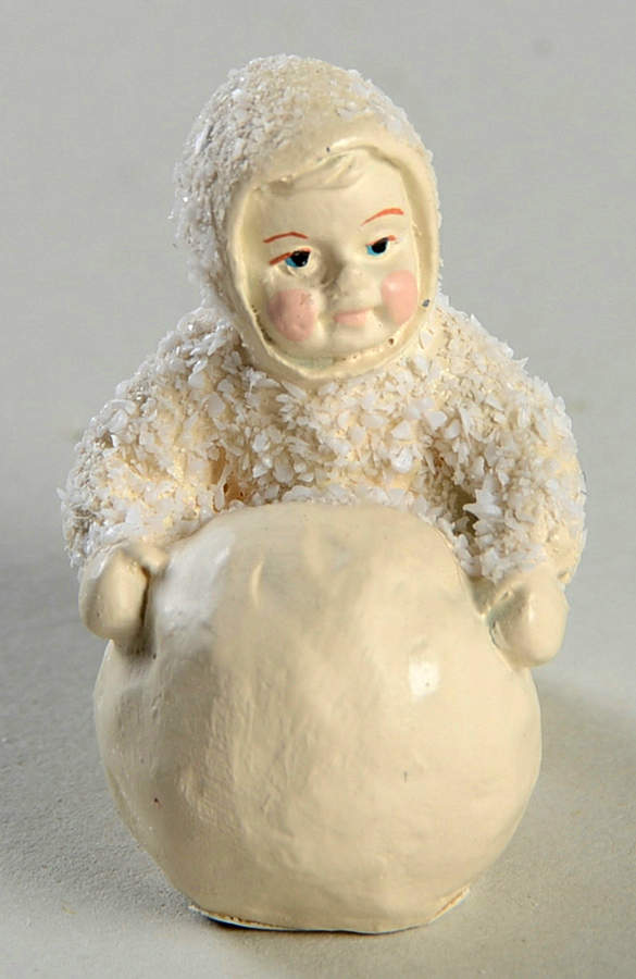 Snowbabies-Miniature I'm Making Snowballs - No Box by Department 56-1