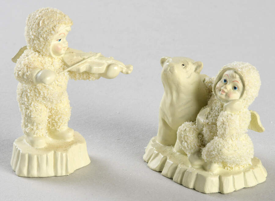 Snowbabies-Miniature You Are My Lucky Star-Set Of 2 - Boxed by Department 56-1