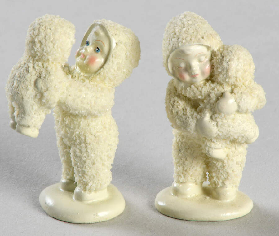 Snowbabies-Miniature My Snowbaby Baby Dolls-Set Of 2 - No Box by Department 56-1