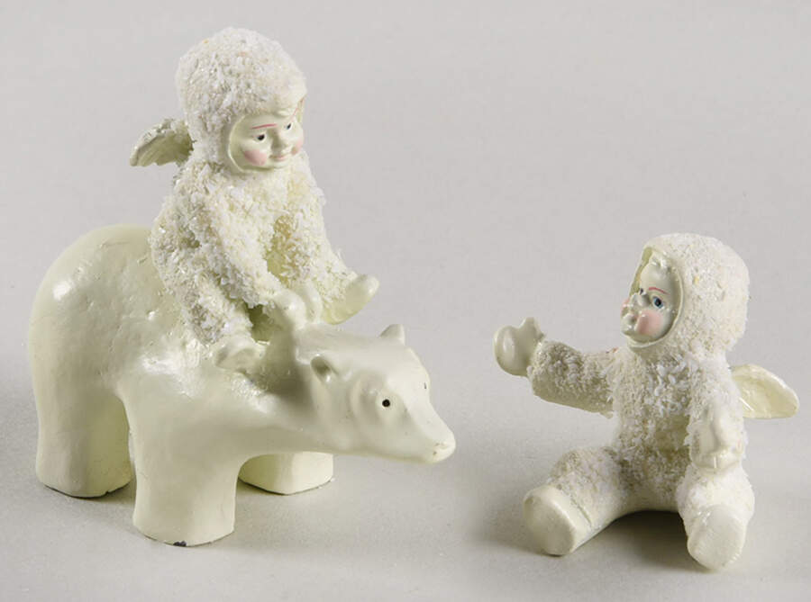 Snowbabies-Miniature Polar Express-Set Of 2 - No Box by Department 56-1