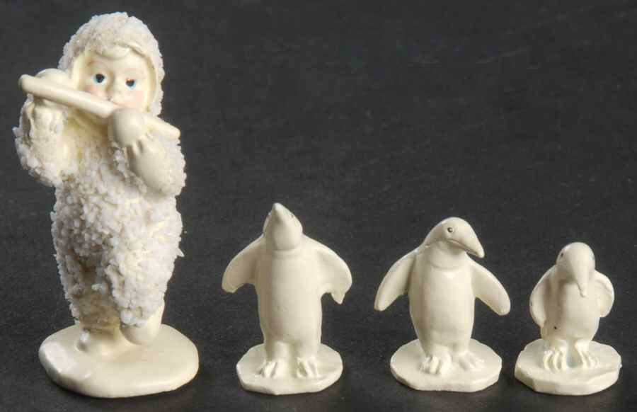 Snowbabies-Miniature Penguin Parade-Set Of 4 - No Box by Department 56-1