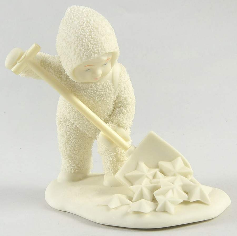 Snowbabies So Much Work To Do-Shoveling Stars - No Box by Department 56-1