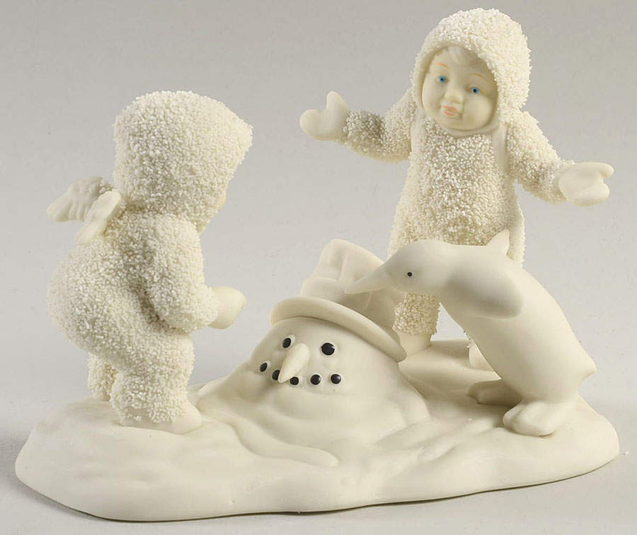 Snowbabies Where Did He Go-With Snowman - Boxed by Department 56-1