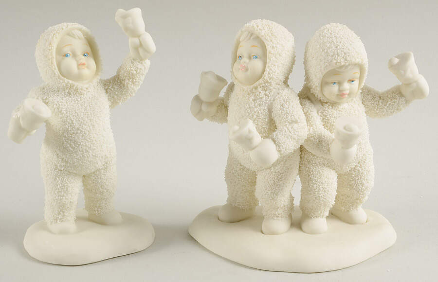 Snowbabies Let's All Chime In-Set Of 2 - Boxed by Department 56-1
