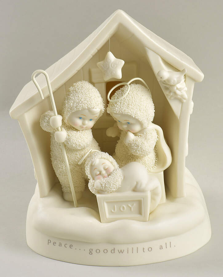 Snowbabies Peace And Goodwill To All-Light-Nativity - Nb721, No Box by Department 56-1