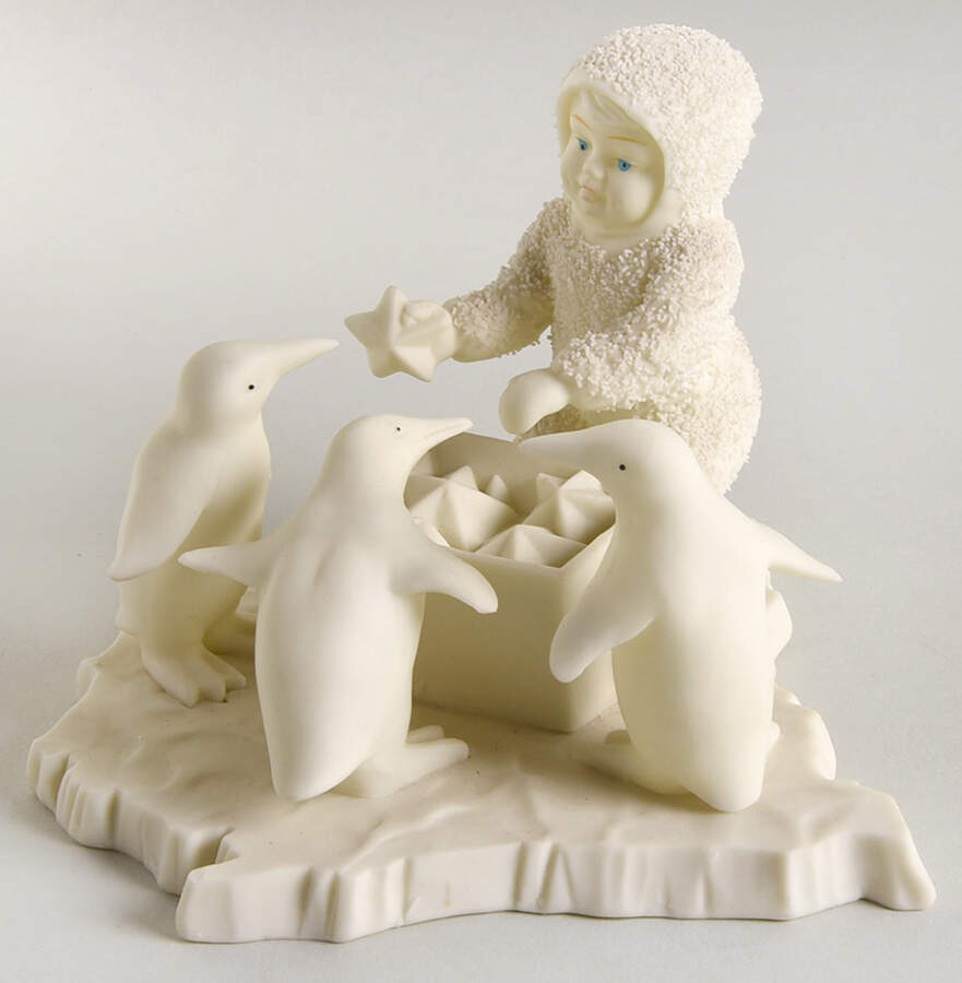Snowbabies Helpful Friends-Stars And Penguins - No Box by Department 56-1