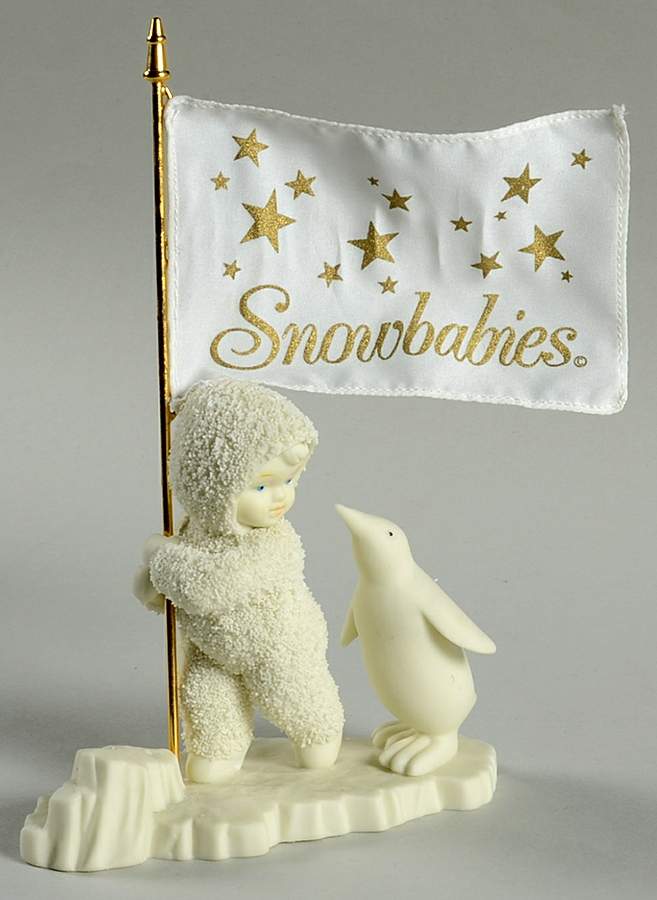 Snowbabies It's A Grand Old Flag-Snowbabies Flag - No Box by Department 56-1
