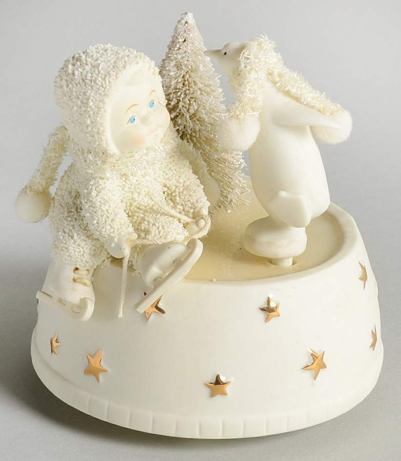 Snowbabies Skating With Friends-Music Box - No Box 630 by Department 56-1