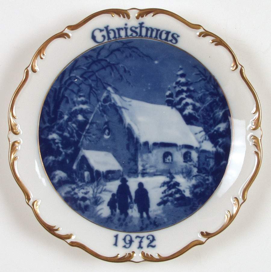 Dresden Christmas Plate Niklas Church - No Box by Dresden (German)-1