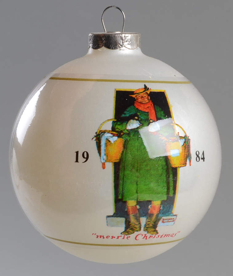 Norman Rockwell-Ball Ornament Christmas Bounty Man - No Box by Dave Grossman-1