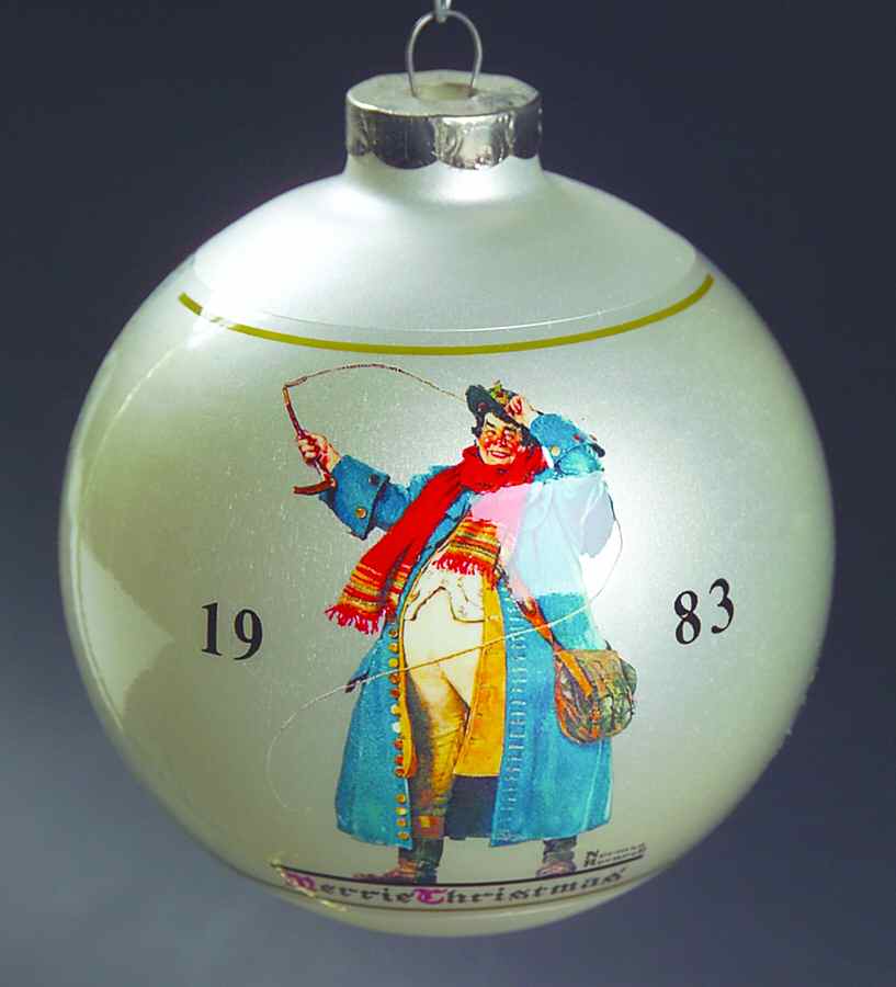 Norman Rockwell-Ball Ornament Jolly Coachman - No Box by Dave Grossman-1
