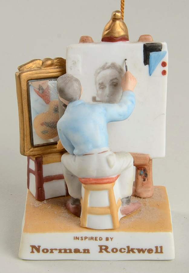 Rockwell Saturday Evening Post Triple Self Portrait - No Box by Dave Grossman-1