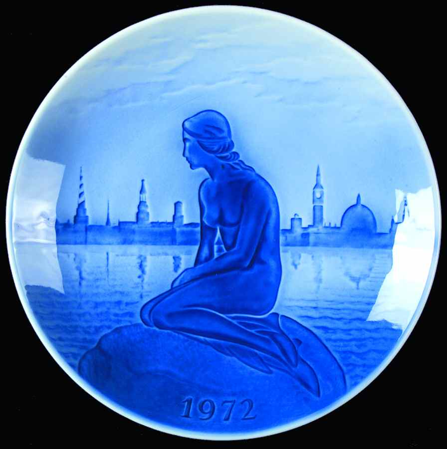Svend Jensen Christmas Plate Little Mermaid - No Box by Desiree-1