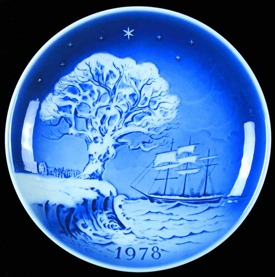 Svend Jensen Christmas Plate Last Dream Of The Old Oak Tree - Boxed by Desiree-1