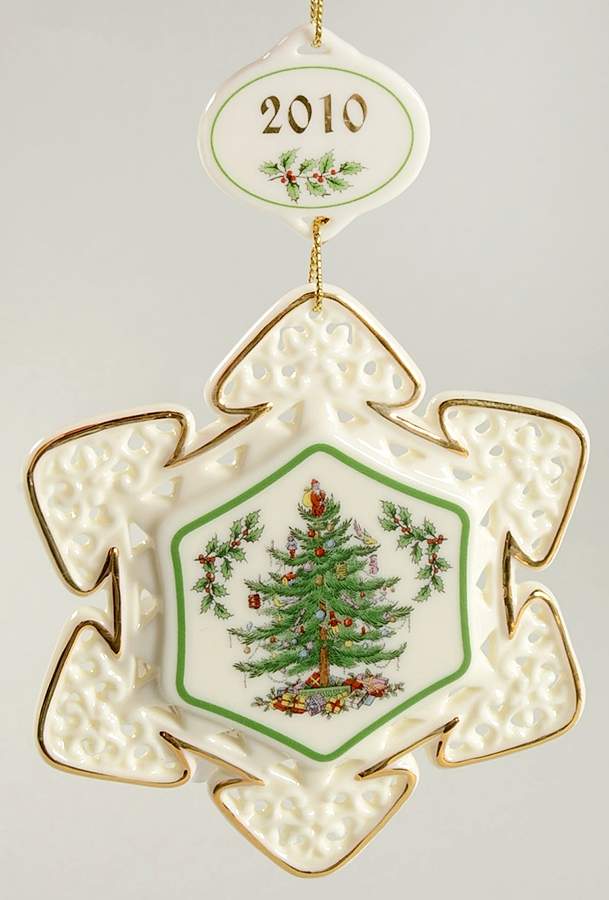 Christmas Tree Annual Ornaments Snowflake - With Box Bx2010 by Danbury Mint-1
