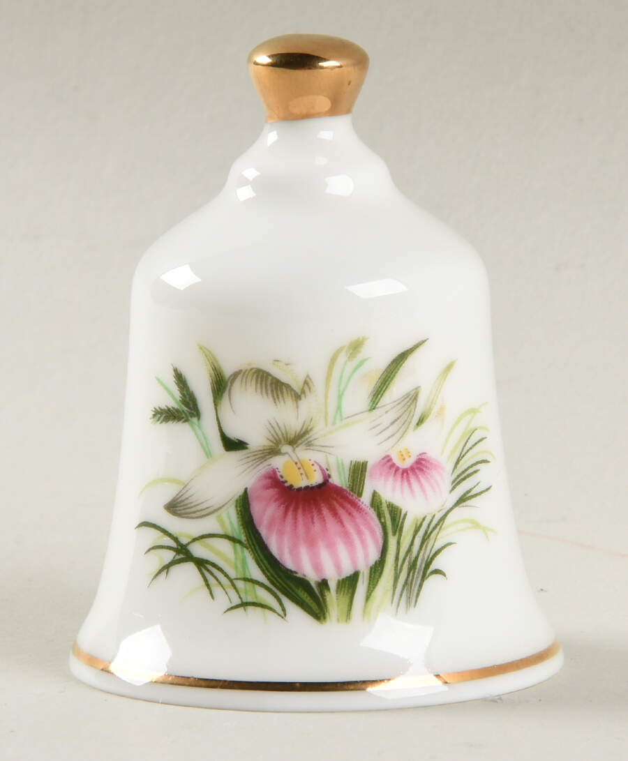 State Flower Bell Minnesota-Showy Lady's Slipper - Minnesota, No Box by Danbury Mint-1