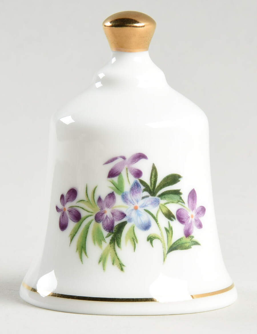 State Flower Bell Illinois-Native Violet - Illinois, No Box by Danbury Mint-1