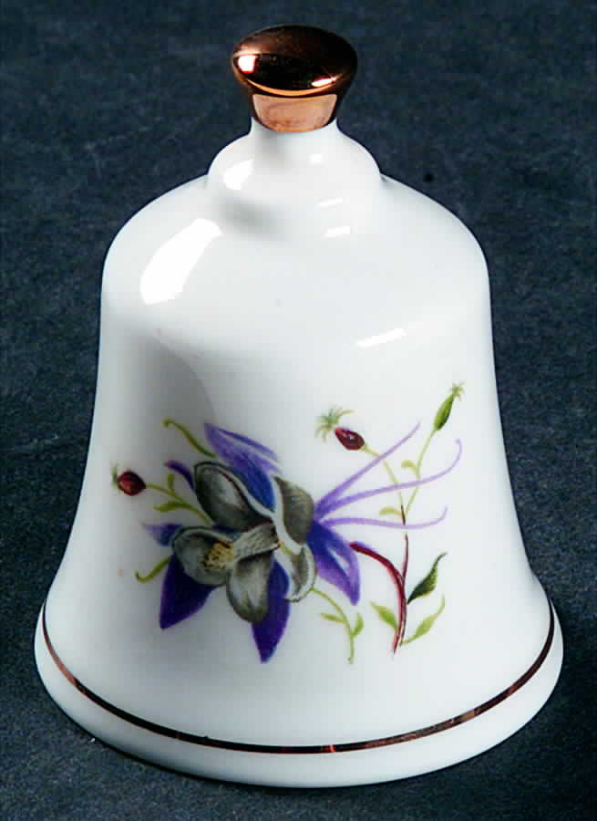 State Flower Bell Colorado-Columbine - Colorado, No Box by Danbury Mint-1