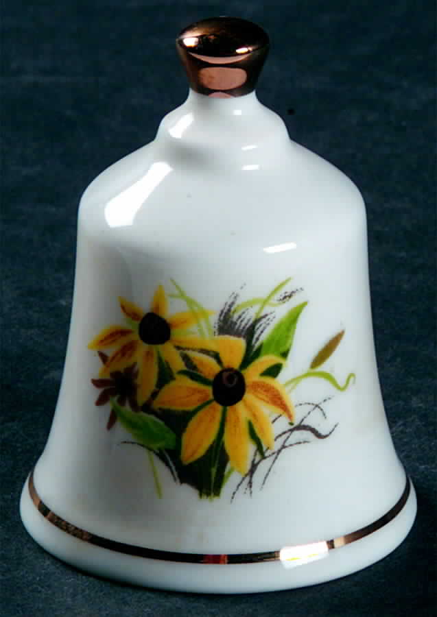 State Flower Bell Maryland-Black Eyed Susan - Maryland, No Box by Danbury Mint-1