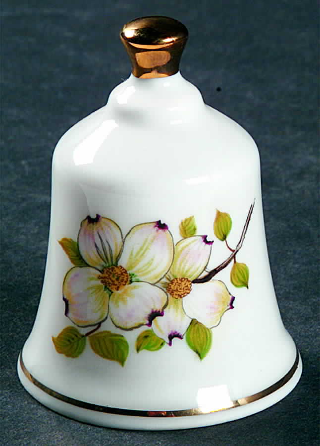 State Flower Bell North Carolina-Dogwood - North Carolina, No Box by Danbury Mint-1