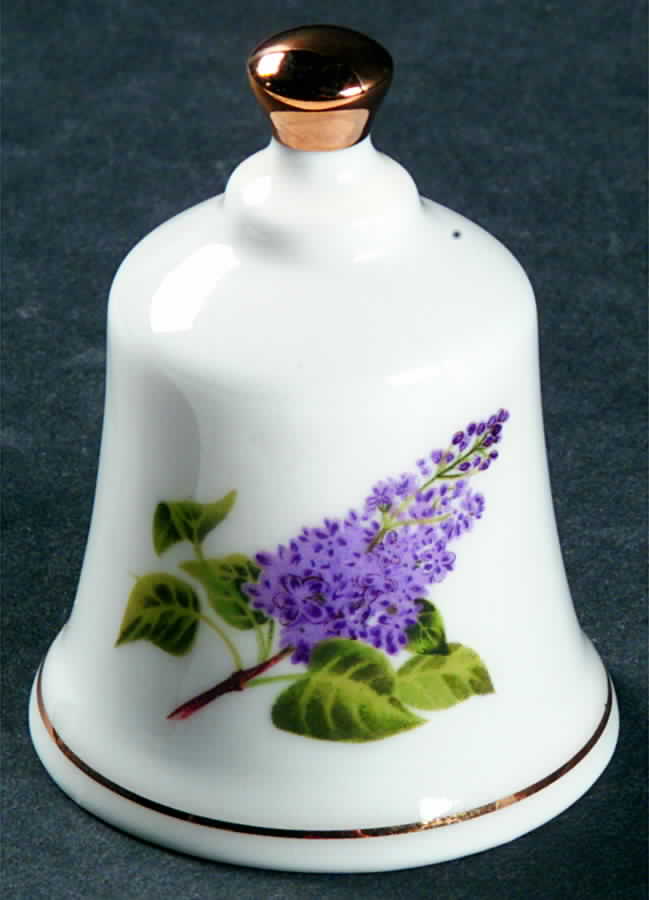 State Flower Bell New Hampshire-Purple Lilac - New Hampshire, No Box by Danbury Mint-1