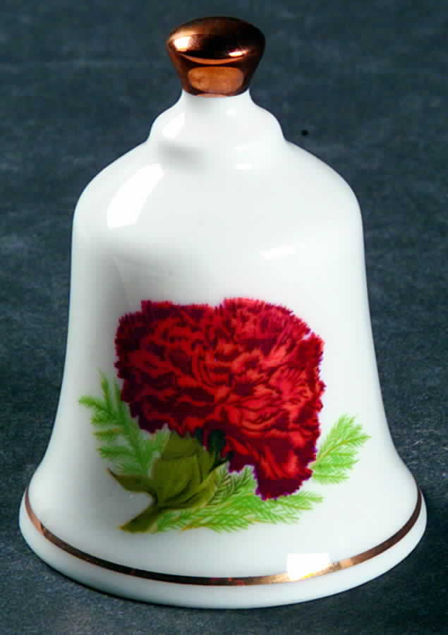 State Flower Bell Ohio-Scarlet Carnation - Ohio, No Box by Danbury Mint-1