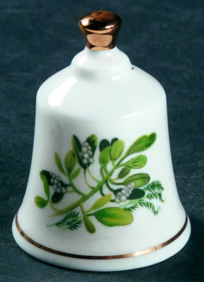 State Flower Bell Oklahoma-Mistletoe - Oklahoma, No Box by Danbury Mint-1