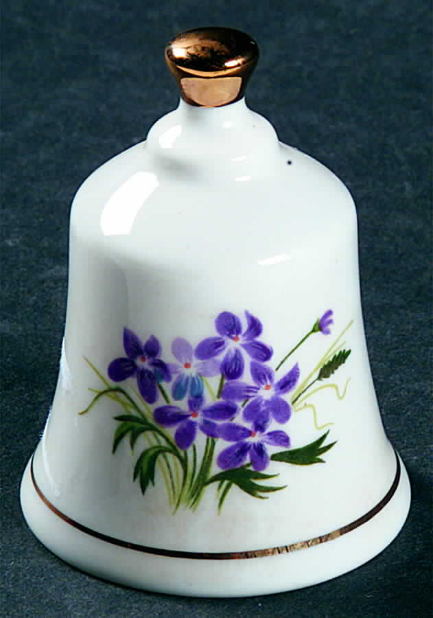 State Flower Bell Rhode Island-Violet - Rhode Island, No Box by Danbury Mint-1