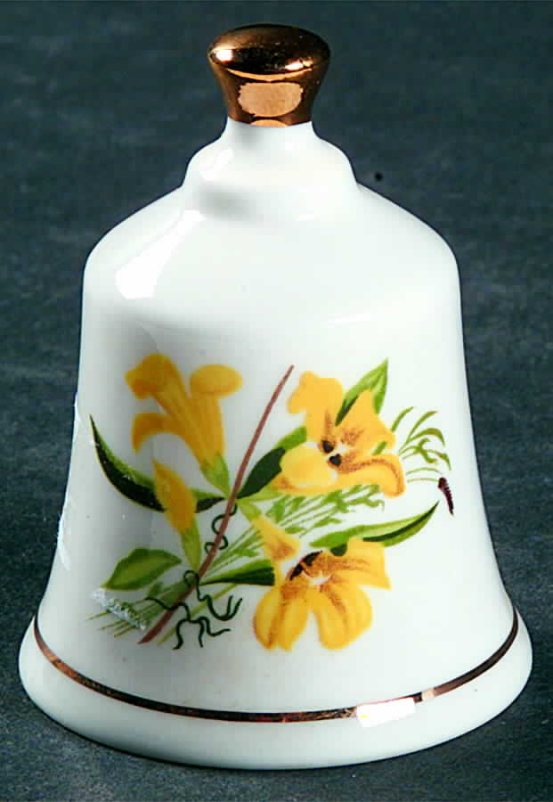 State Flower Bell South Carolina-Carolina Jessamine - South Carolina, No Box by Danbury Mint-1