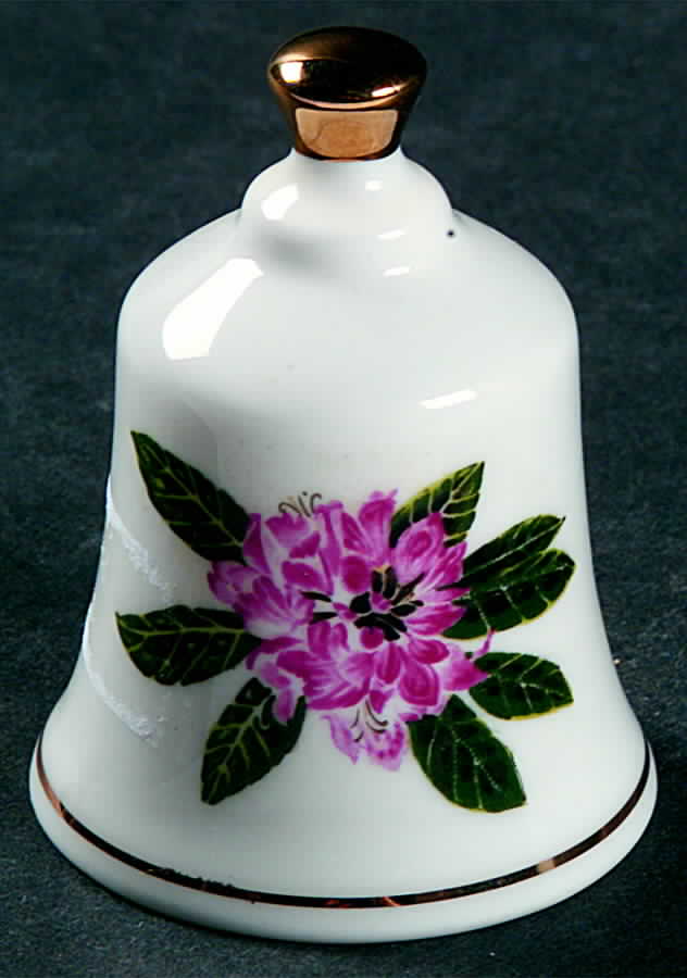 State Flower Bell Washington-Coast Rhododendron - Washington, No Box by Danbury Mint-1
