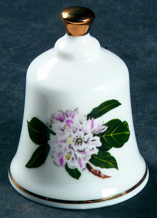 State Flower Bell West Virginia-Rhododendron - West Virginia, No Box by Danbury Mint-1