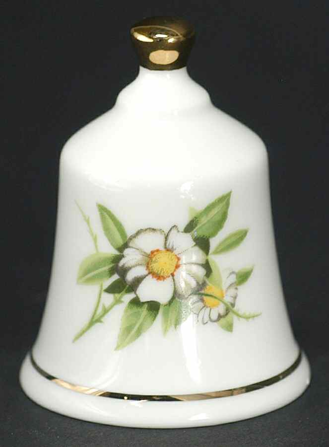 State Flower Bell Georgia-Cherokee Rose - Georgia, No Box by Danbury Mint-1