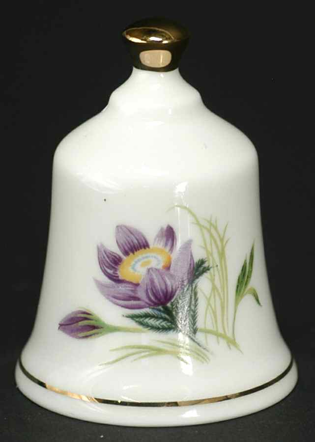 State Flower Bell South Dakota-Pasque Flower - South Dakota, No Box by Danbury Mint-1