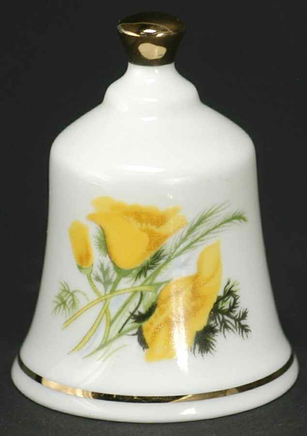 State Flower Bell California-Poppy - California, No Box by Danbury Mint-1