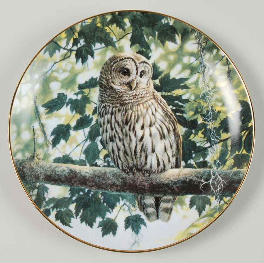 Owls of North America Shady Retreat - No Box by Danbury Mint-1
