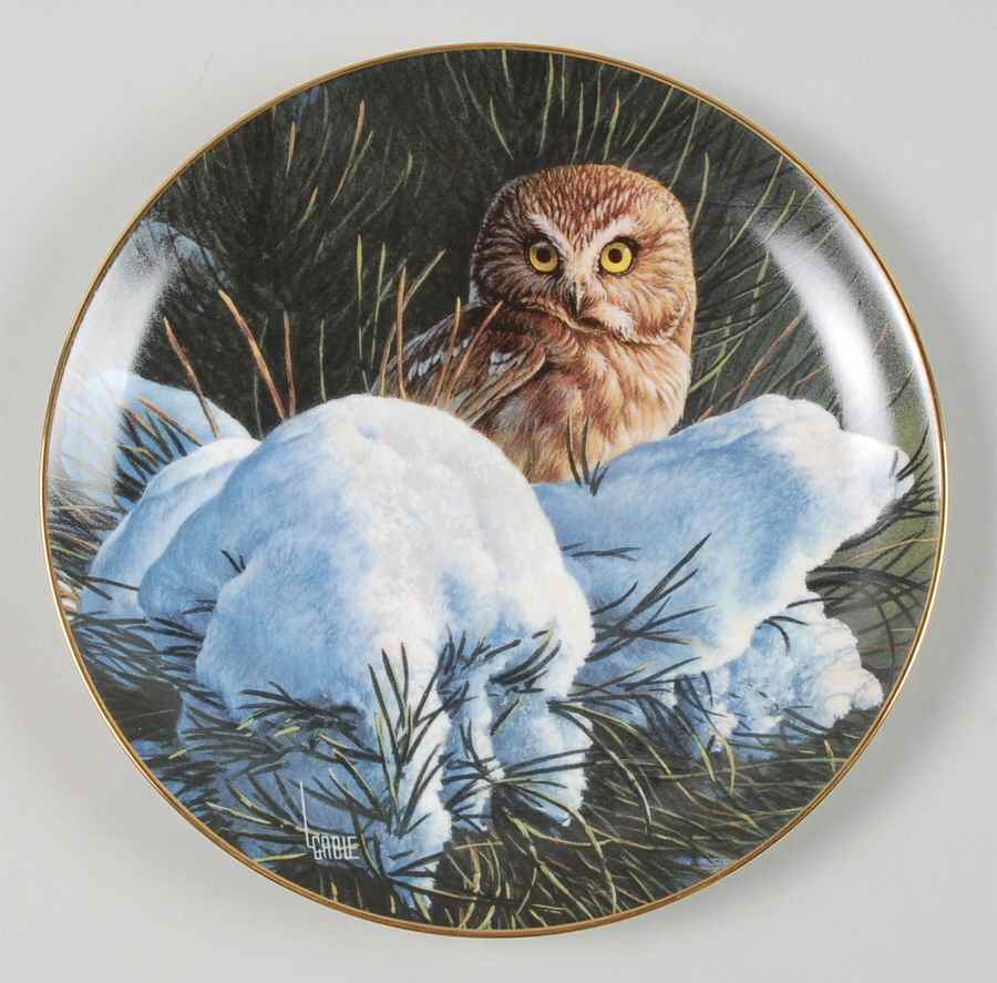Owls of North America Snowy Dawn - No Box by Danbury Mint-1