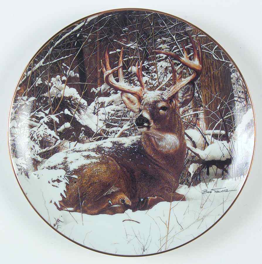 Pride of The Wilderness Winter Stag - No Box by Danbury Mint-1