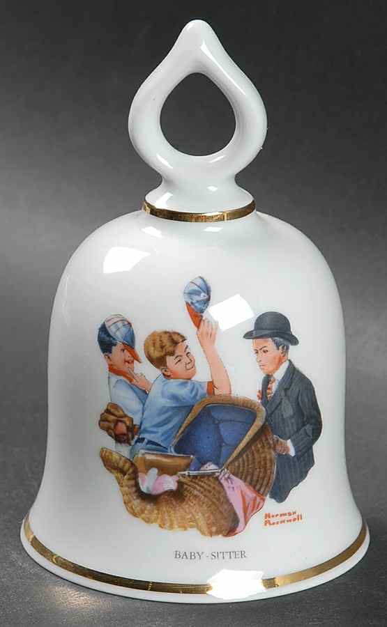 Wonderful World of Rockwell Baby Sitter - No Box by Danbury Mint-1