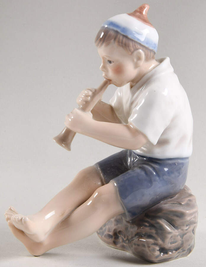 Dahl Jensen Figurine Boy With Trumpet - No Box by Dahl-Jensen-1