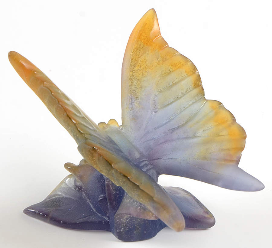 Daum Figurines Butterfly-Amber/Purple - Boxed by Daum-1
