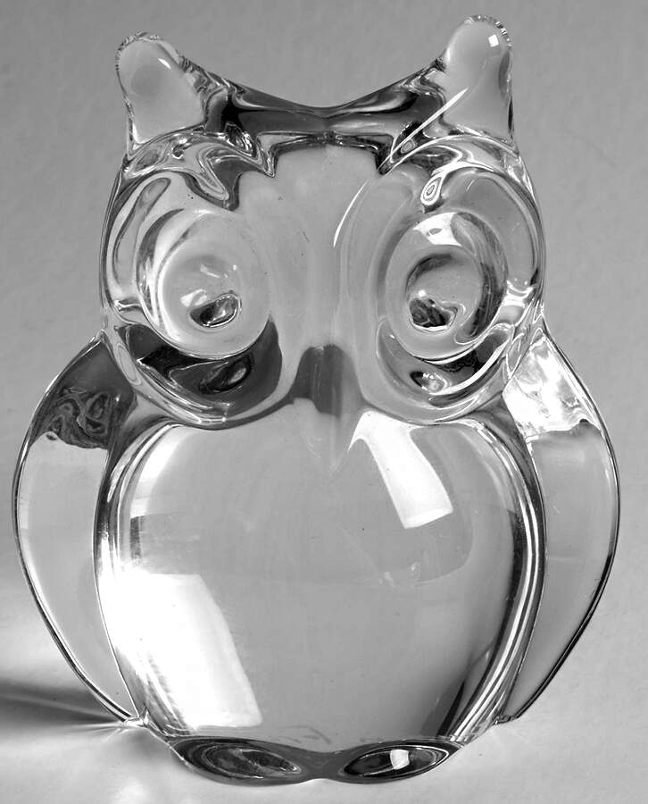 Daum Figurines Minos Owl - No Box by Daum-1