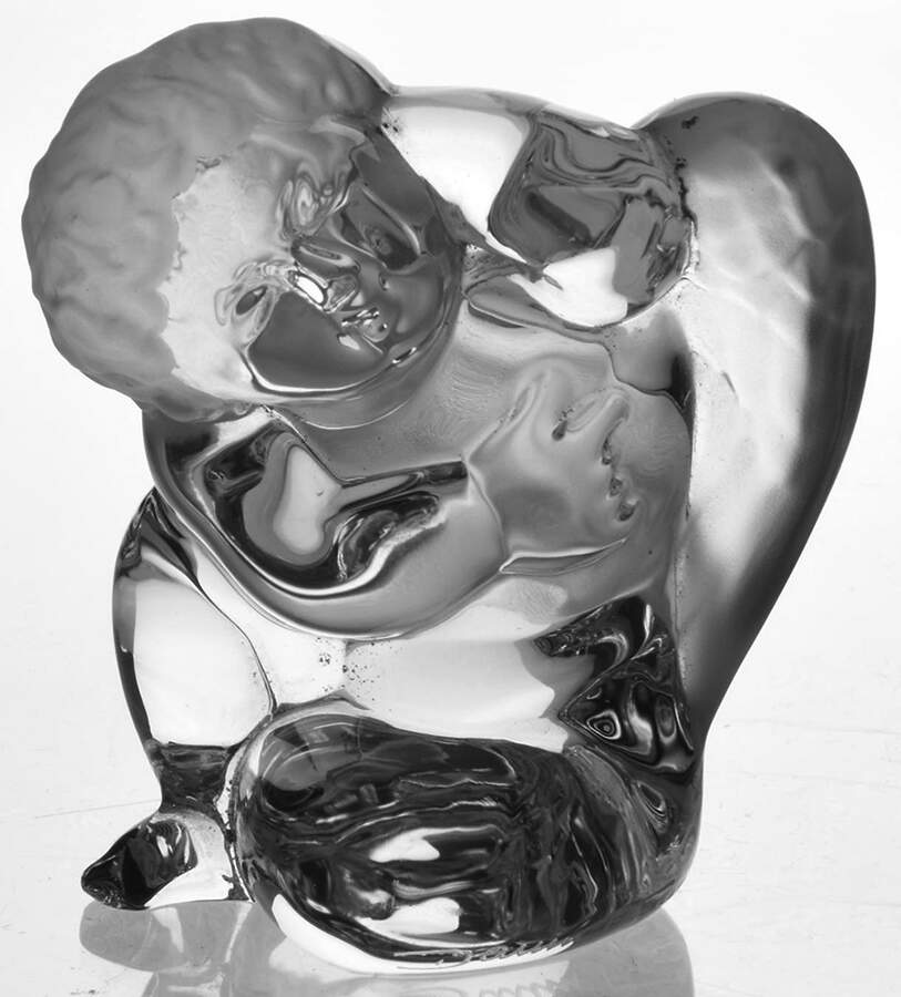 Daum Figurines Cherub Sitting - No Box by Daum-1