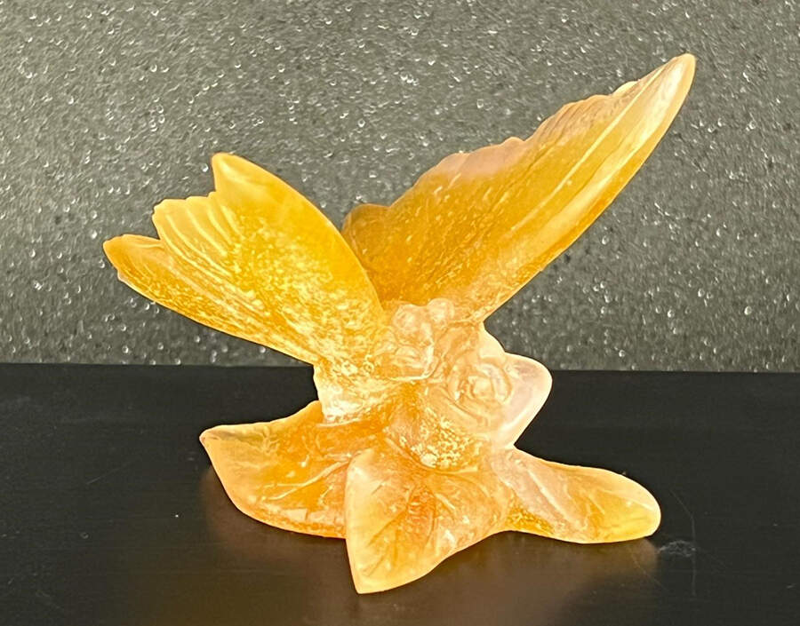 Daum Figurines Butterfly-Amber - Boxed by Daum-1