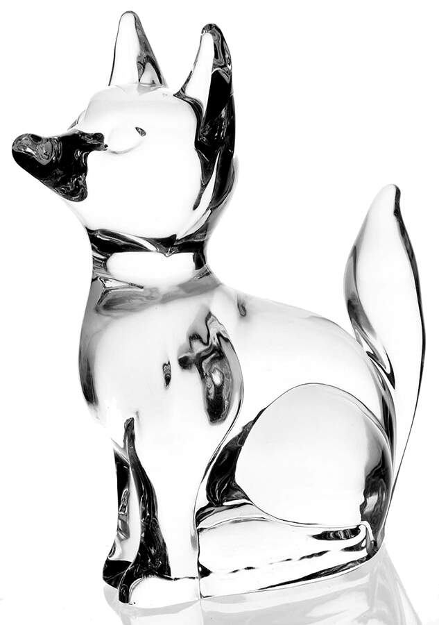 Daum Figurines Fox Sitting - No Box by Daum-1
